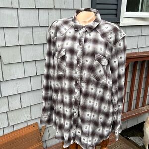 Bit & Bridle 2X Cotton Shirt- Western Wear- Pearl Buttons